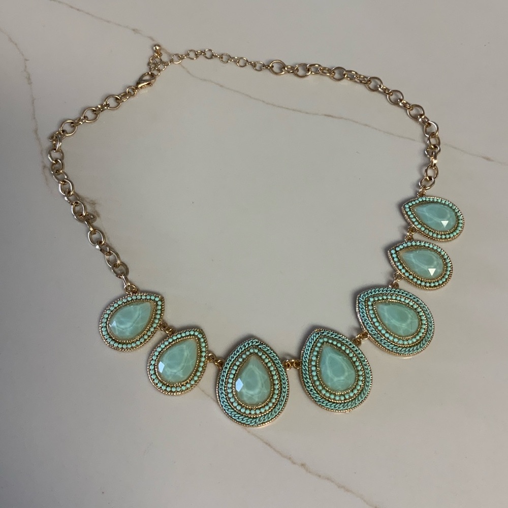 Turquoise Teardrop Necklace